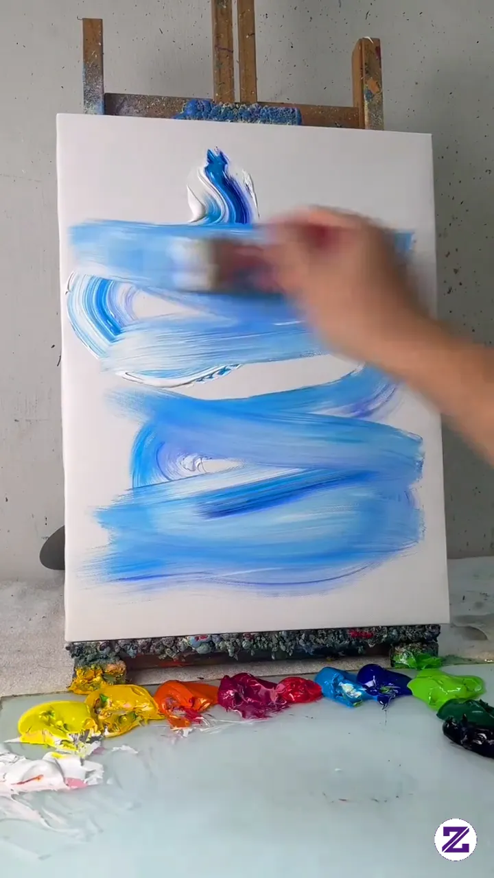 Proses Melukis Dari Kanvas Kosong Hingga Menjadi Karya Seni Yang Indah 🎨🖌️