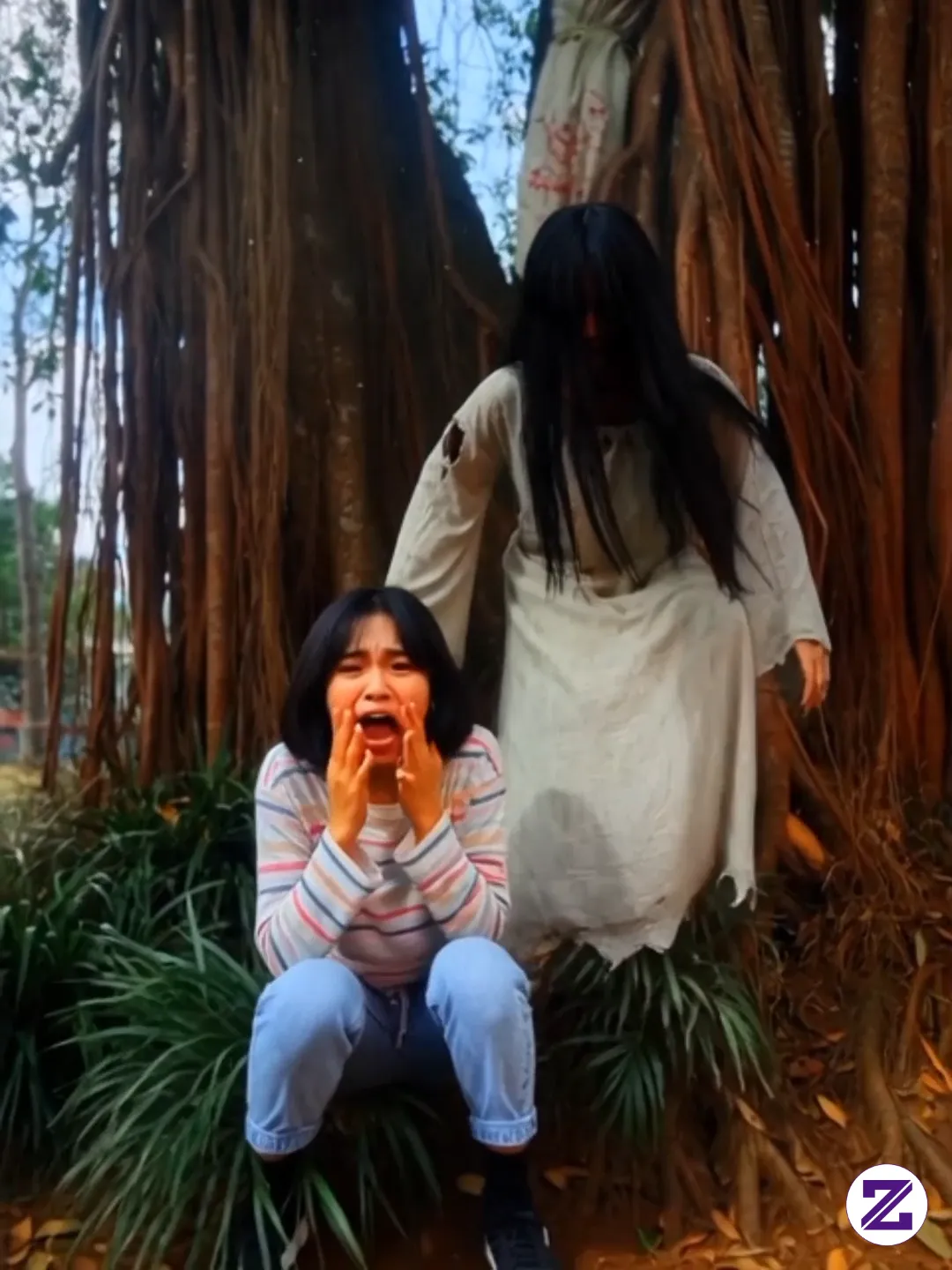 Suami &Anak Iseng Banget, Foto Ini Malah Di Gen AI Jadi Klip Genre Horor