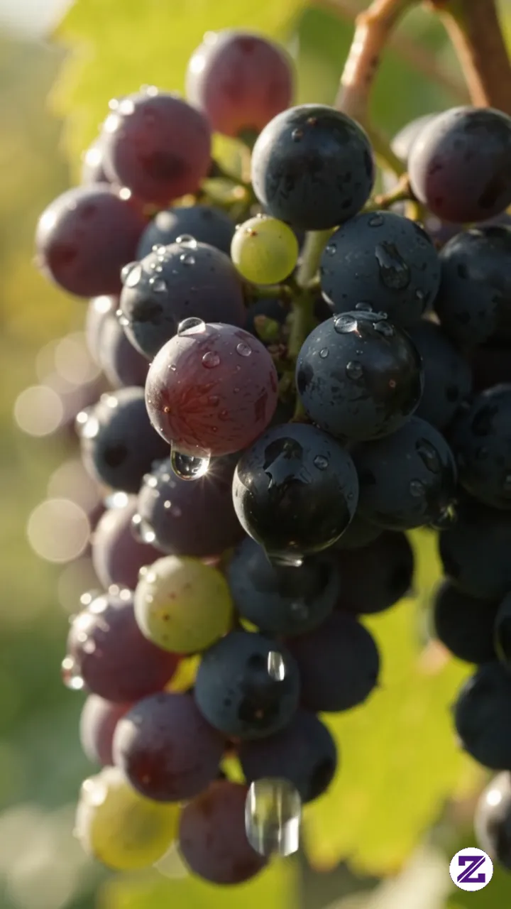 Anggur Segar Setelah Hujan Pagi, Embunnya Bikin Ngiler! 🍇