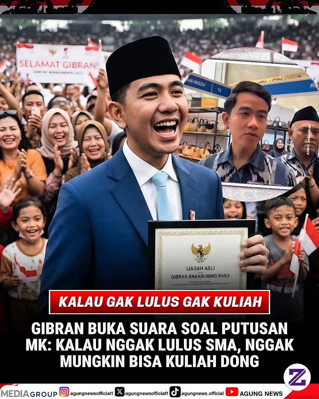 GIBRAN BUKA SUARA! “KALAU SAYA NGGAK LULUS SMA, NGGAK MUNGKIN BISA KULIAH” USai