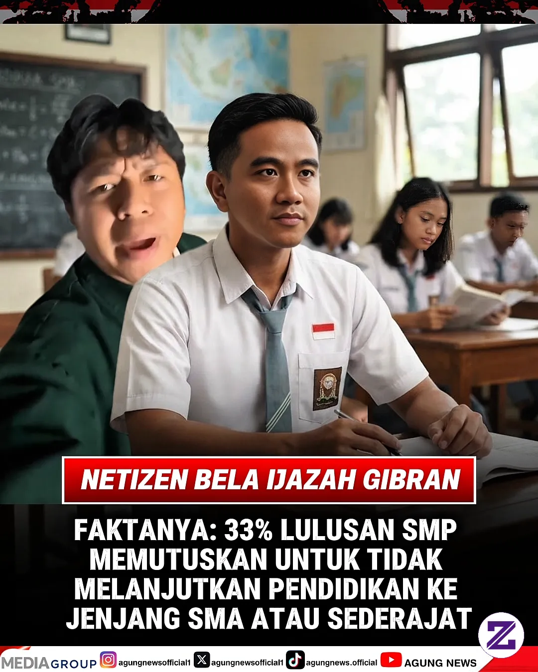 HEBOH IJAZAH GIBRAN! DATA 33% LULUS SMP BIKIN PUBLIK BERTANYA-TANYA