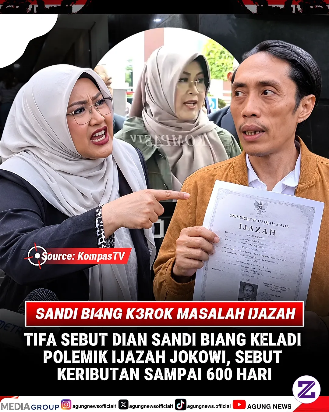 GER4M! Dokter Tifa Sebut Dian Sandi Bi4ng Keladi Polemik Ijazah Jokowi.