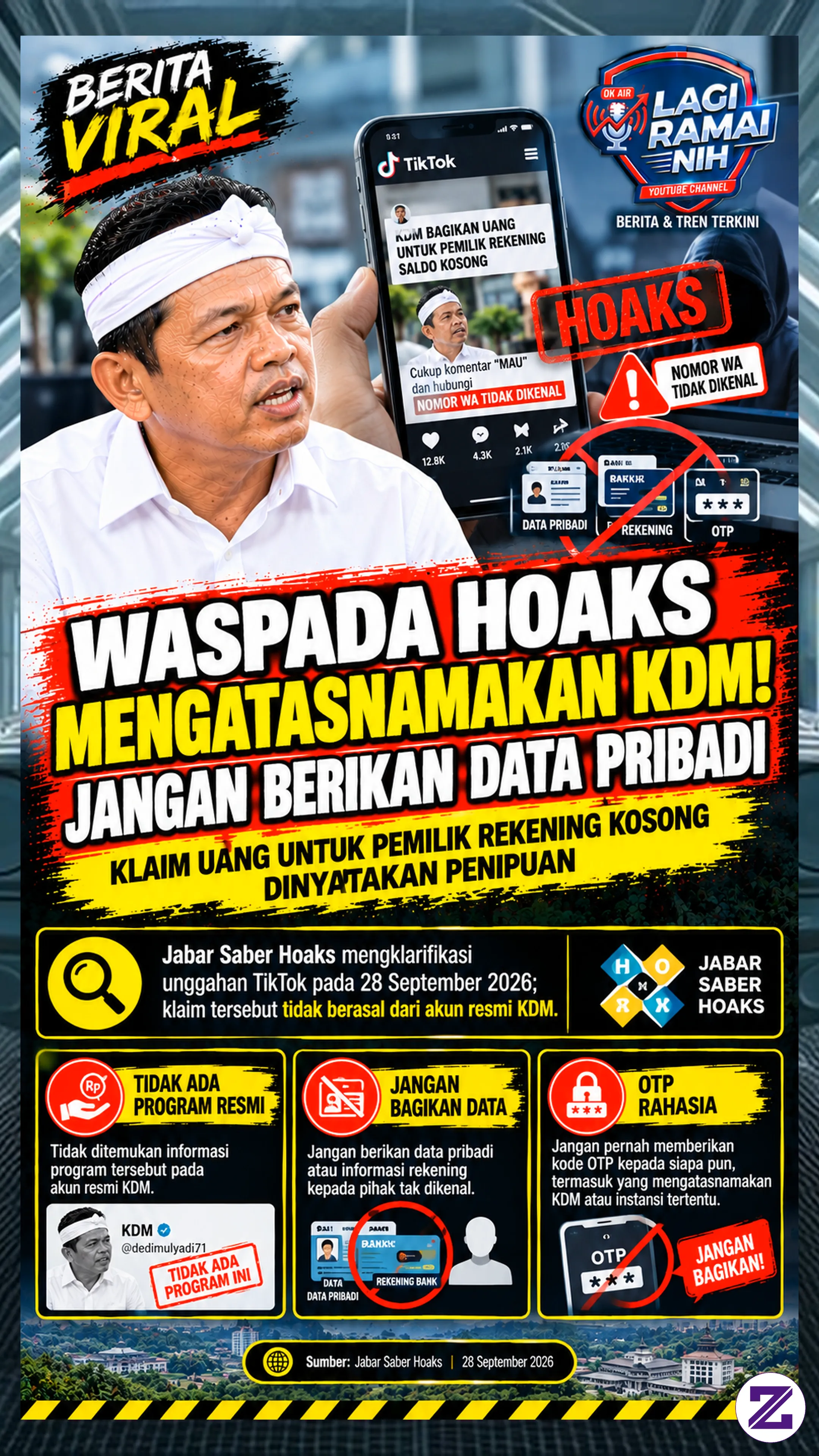 Waspada Berita Hoax Mengatasnamakan KDM
