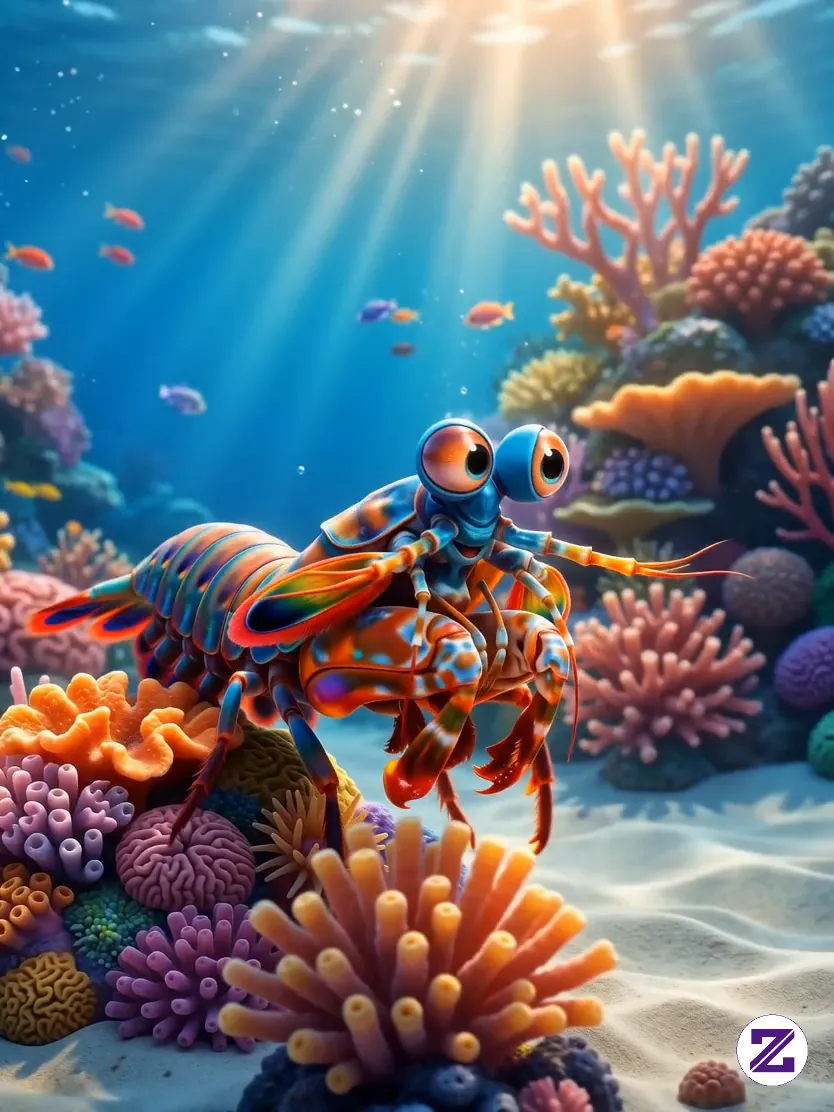 Mantis Shrimp Animation Ai Generated
