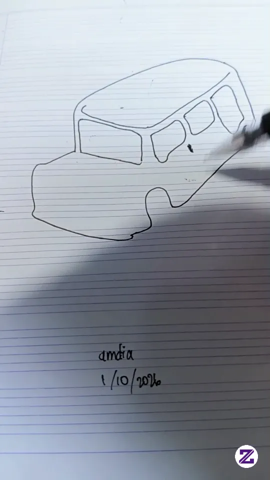 Menggambar Mobil Buat Pemula