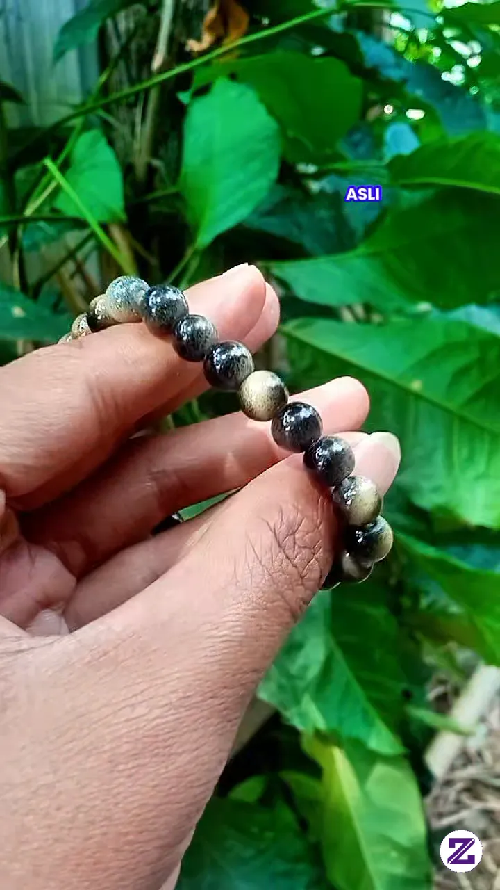 Gelang Natural Golden Obsidian